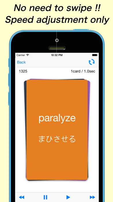 Capturas de tela do Japanese vocabulary flashcards(Intermediate class) - Free learning