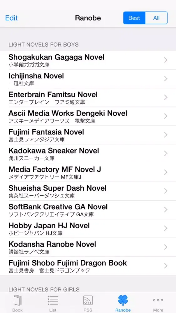 Capturas de pantalla de TSRBooks - Japanese Book Surfing Ranobe Standard Edition