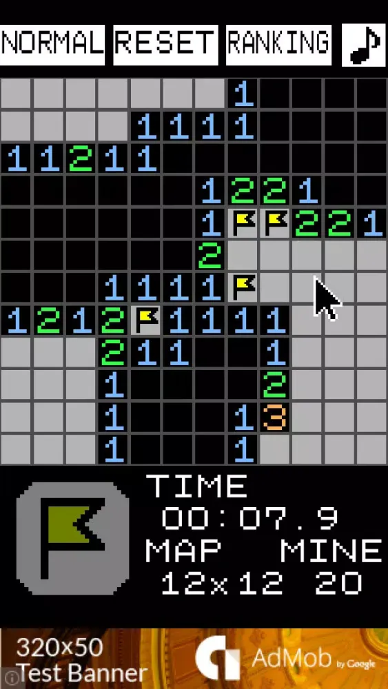 ภาพหน้าจอของ MineSweeper[Simple]