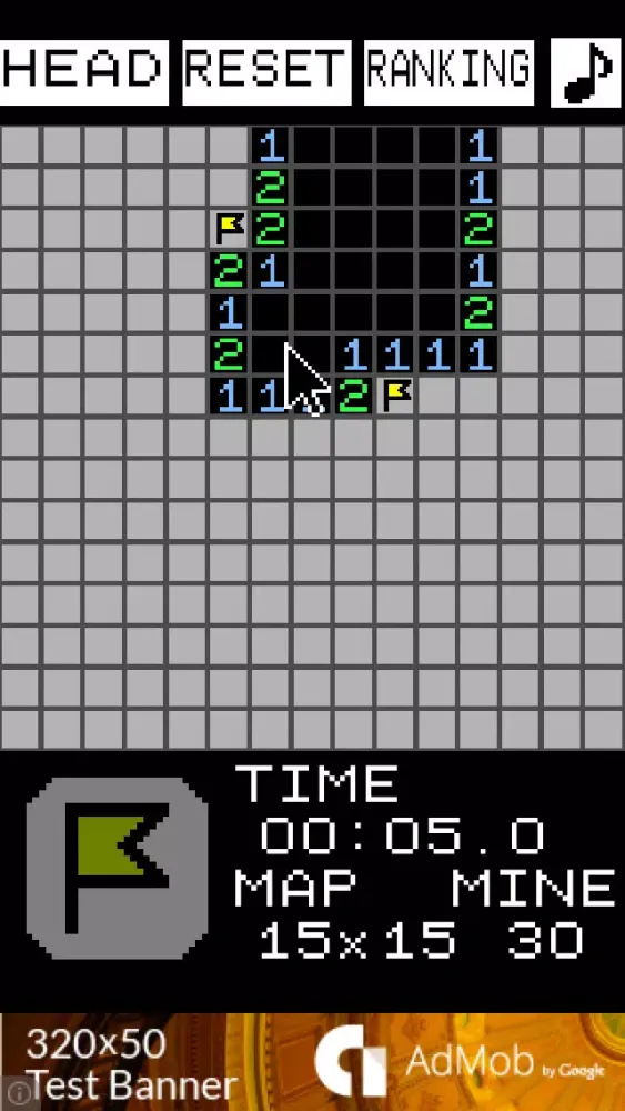 ภาพหน้าจอของ MineSweeper[Simple]