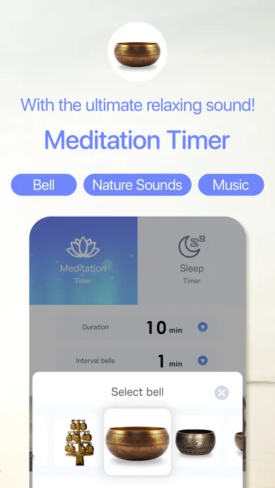 Tangkapan skrin Meditation Timer: Bell & Music
