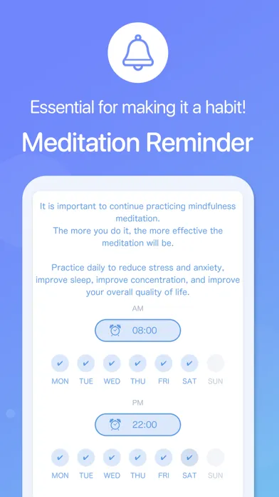 Tangkapan skrin Meditation Timer: Bell & Music