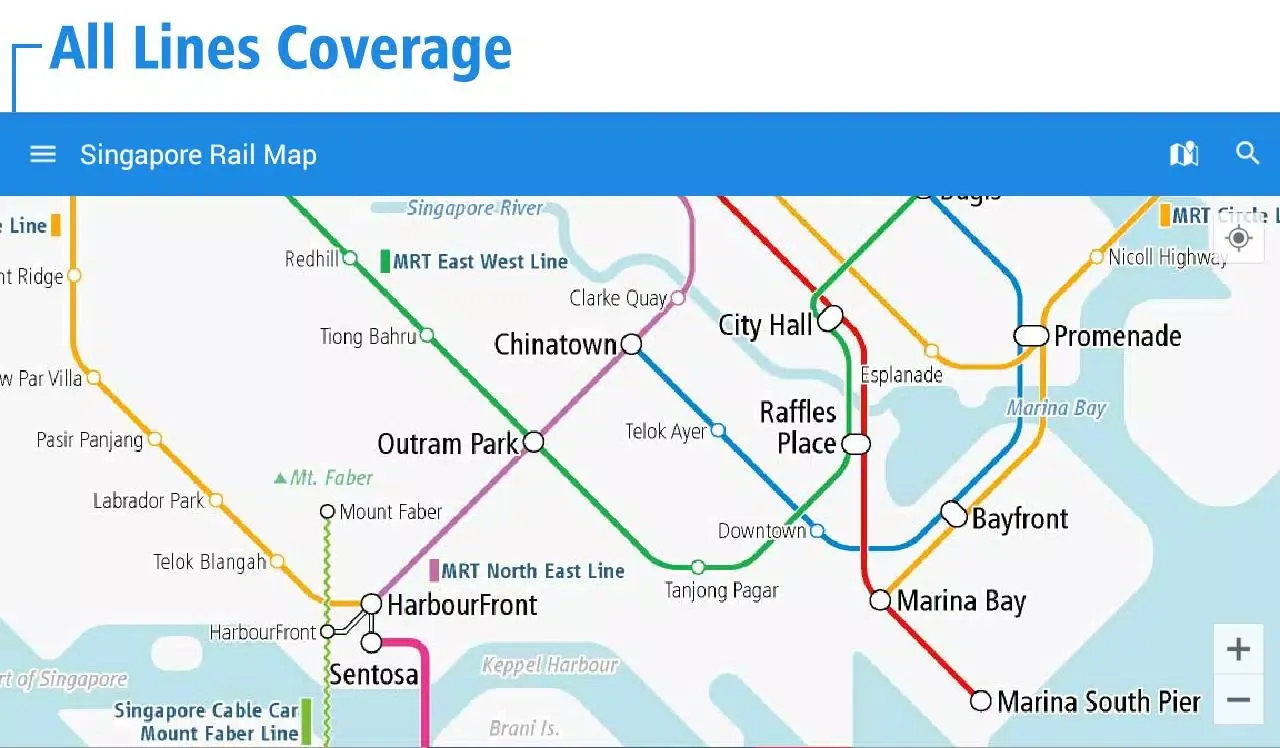 Singapore Rail Map應用截圖