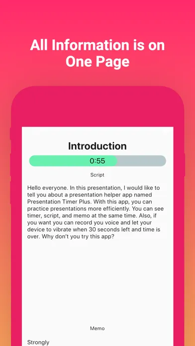 Screenshot di Presentation Timer Plus