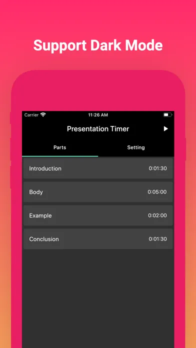 Screenshot di Presentation Timer Plus