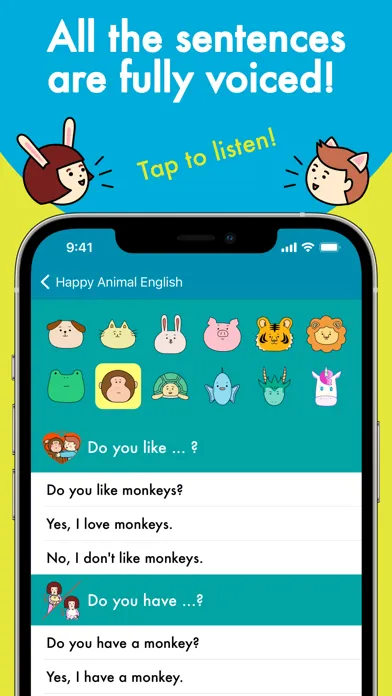 Ảnh chụp màn hình của Happy Animal English