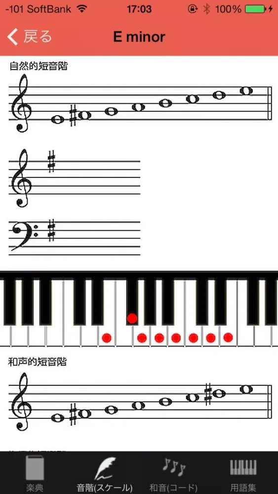 Capturas de pantalla de ミニ楽典 - mini musical grammer