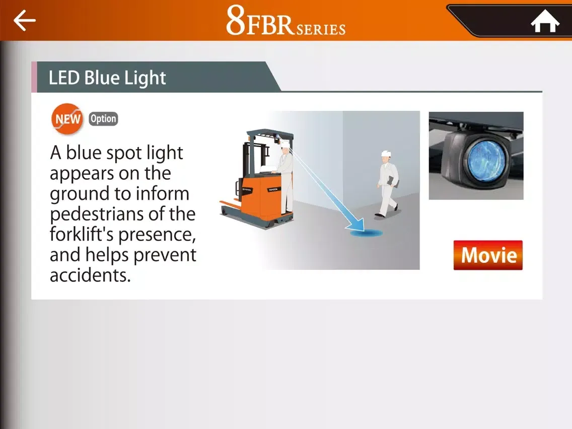 TOYOTA 8FBR Series iPad  سکرین شاٹس