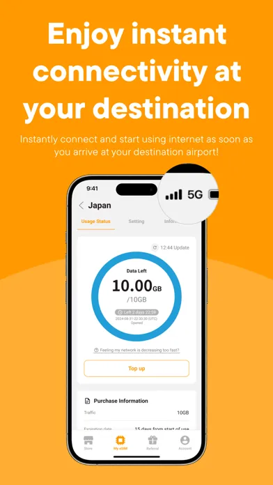 trifa - Travel eSIM Store App Screenshots