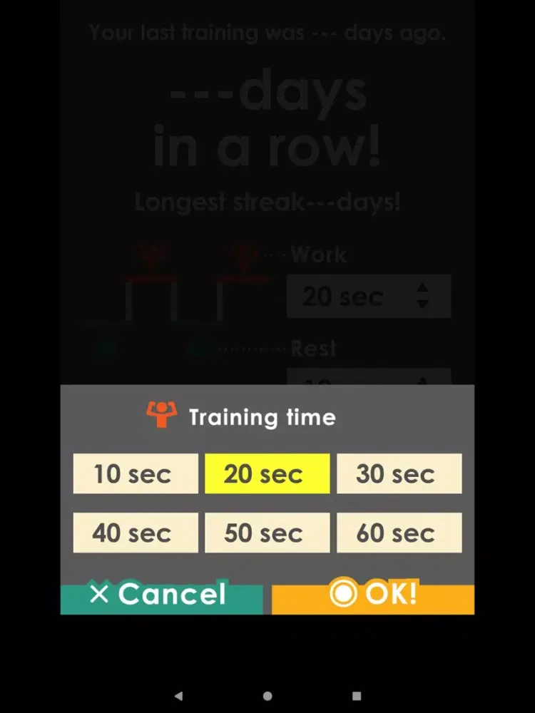 TABATA TIMER 4minute training iPad  स्क्रीनशॉट
