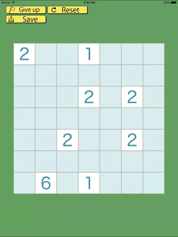 Tangkapan skrin Nurikabe puzzle iPad 