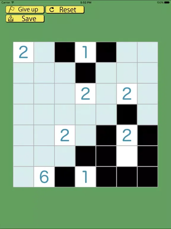 Tangkapan skrin Nurikabe puzzle iPad 