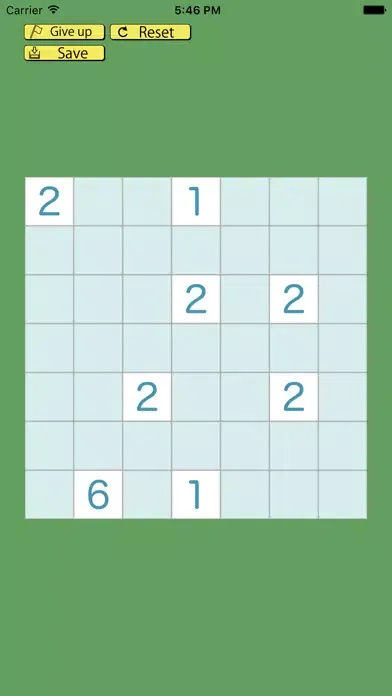 Tangkapan skrin Nurikabe puzzle
