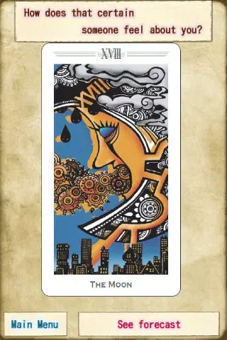 Captures d'écran de True Love Tarot