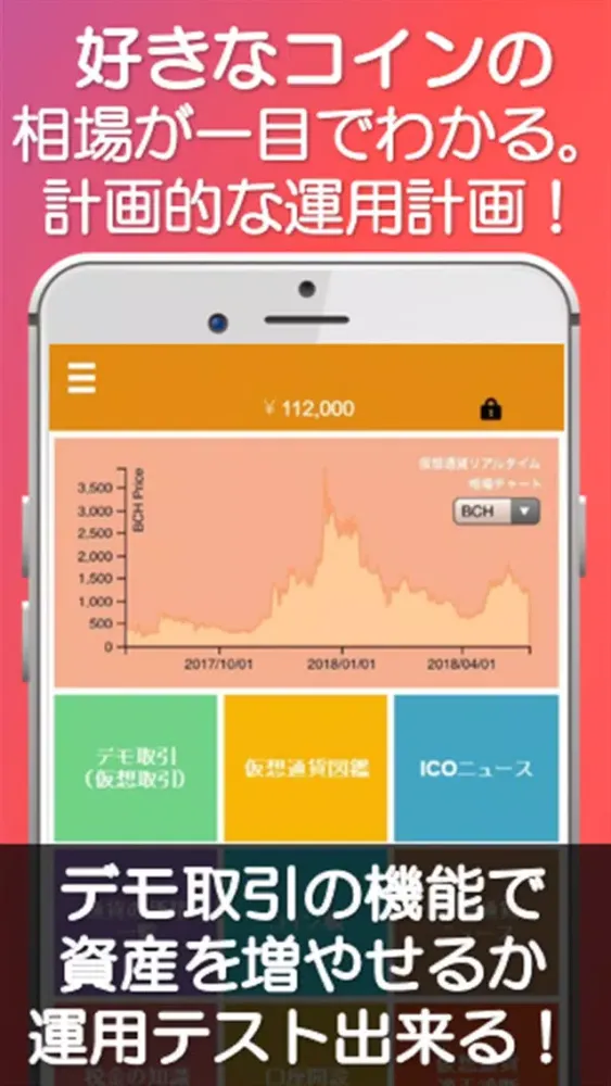 Capturas de pantalla de 仮想通貨チャート～資産構築シュミレーション～ニュース＆管理