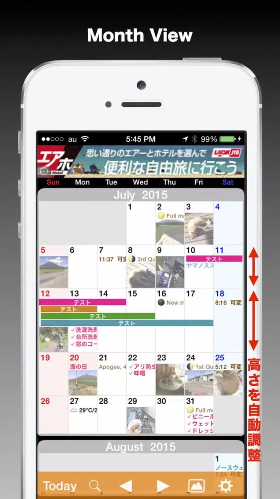 VariableCalendar3 Screenshots