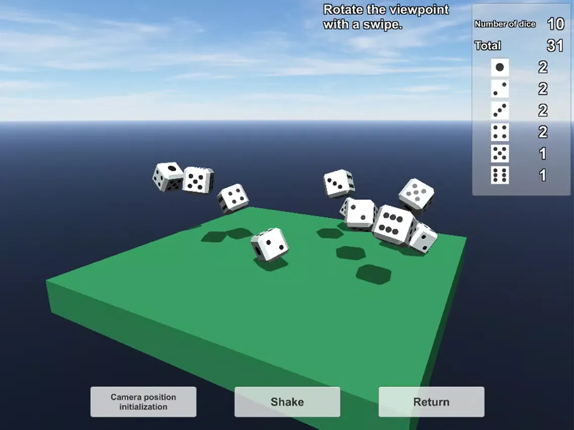 Dice 3D iPad  سکرین شاٹس
