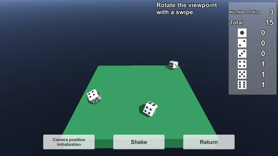 Dice 3D سکرین شاٹس