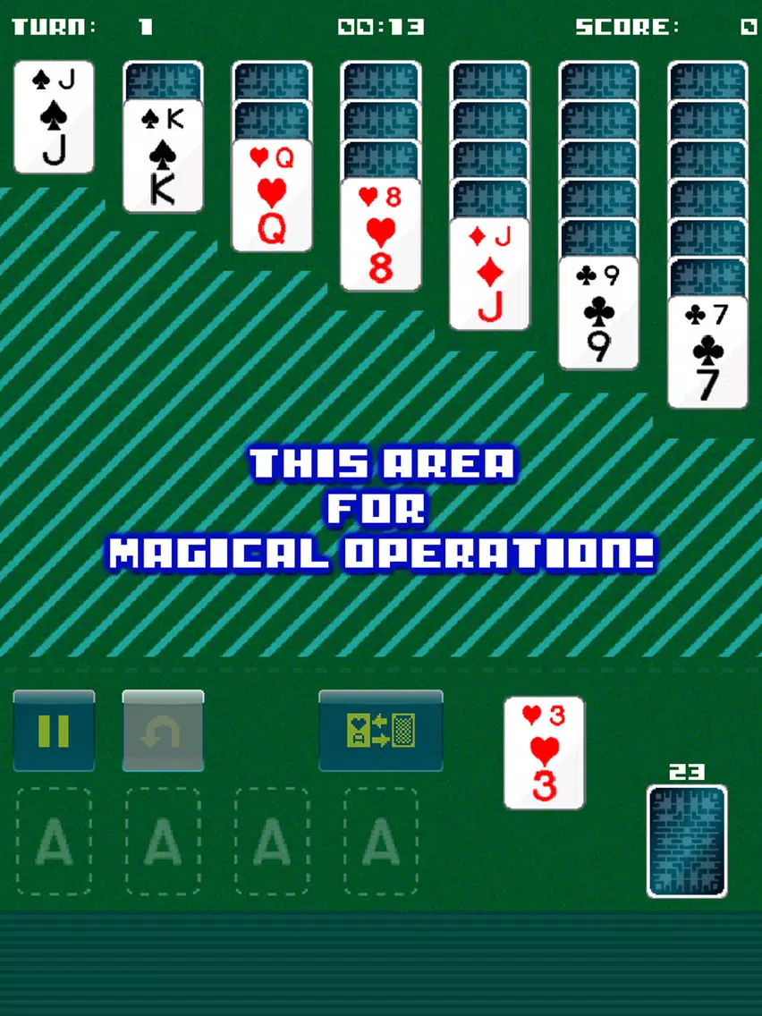 ภาพหน้าจอของ Wizard's Solitaire Klondike iPad 
