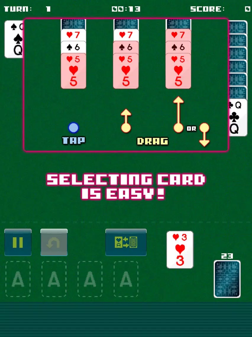 ภาพหน้าจอของ Wizard's Solitaire Klondike iPad 