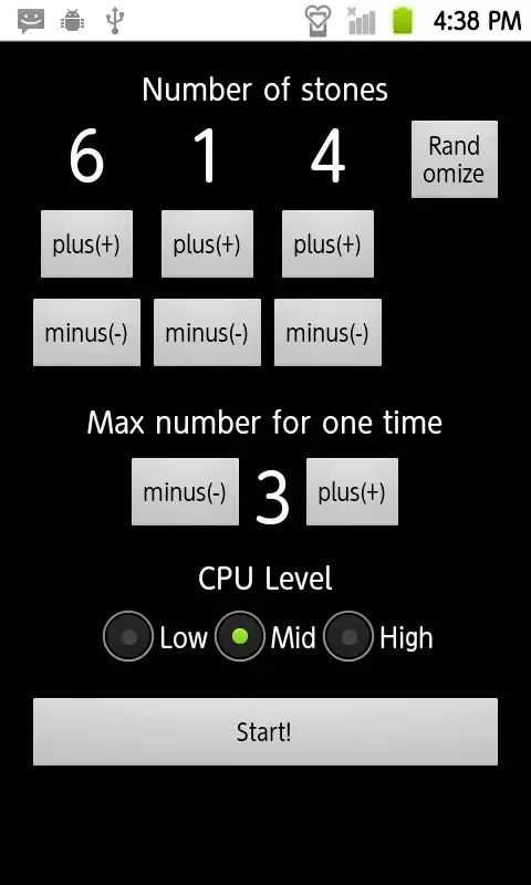 石取りゲーム 3 Mountains Nim Screenshots