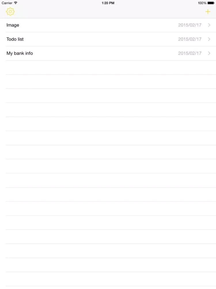 صور Secure & Simple Note iPad 