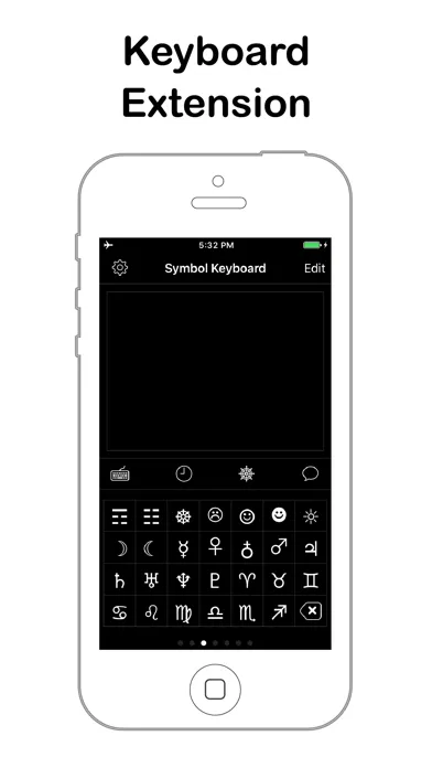 Captures d'écran de Symbol Keyboard for Message