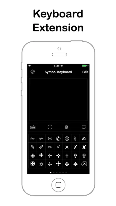 Captures d'écran de Symbol Keyboard for Message