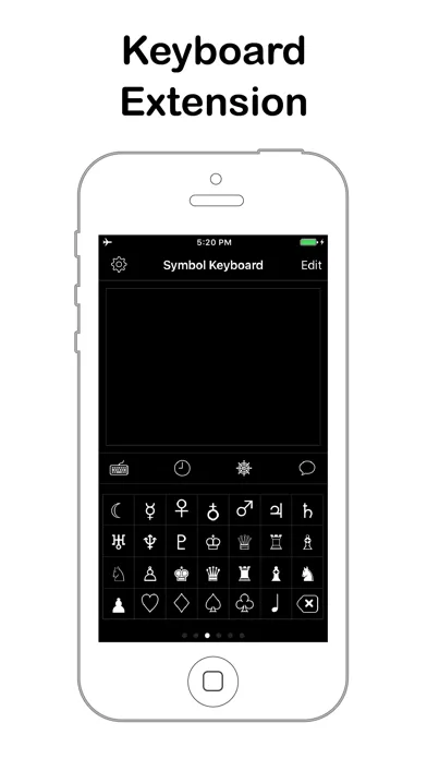 Captures d'écran de Symbol Keyboard for Message
