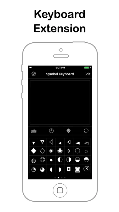 Captures d'écran de Symbol Keyboard for Message