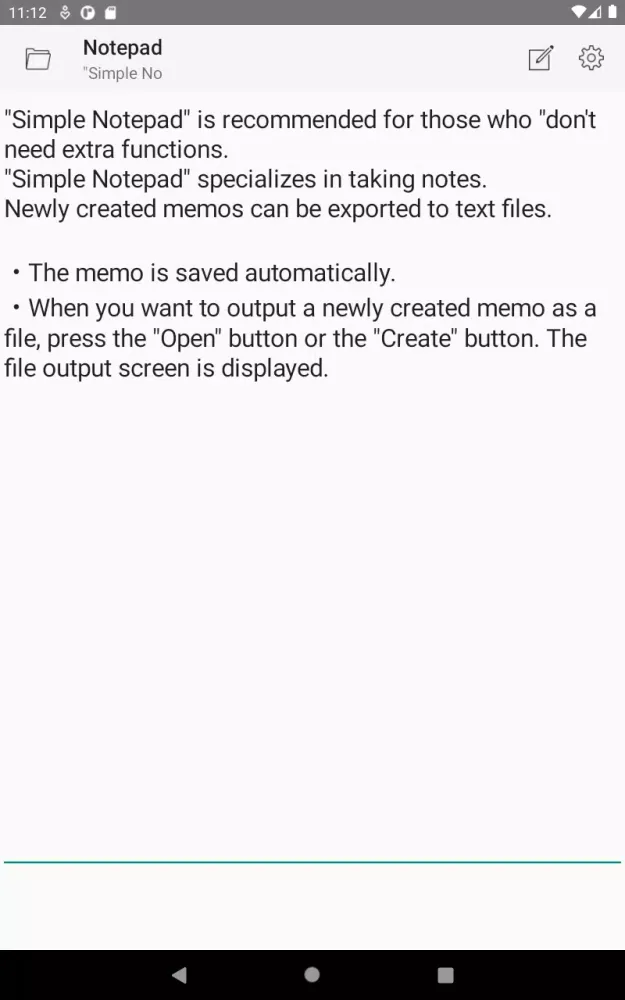 Simple Notepad স্ক্রিনশট