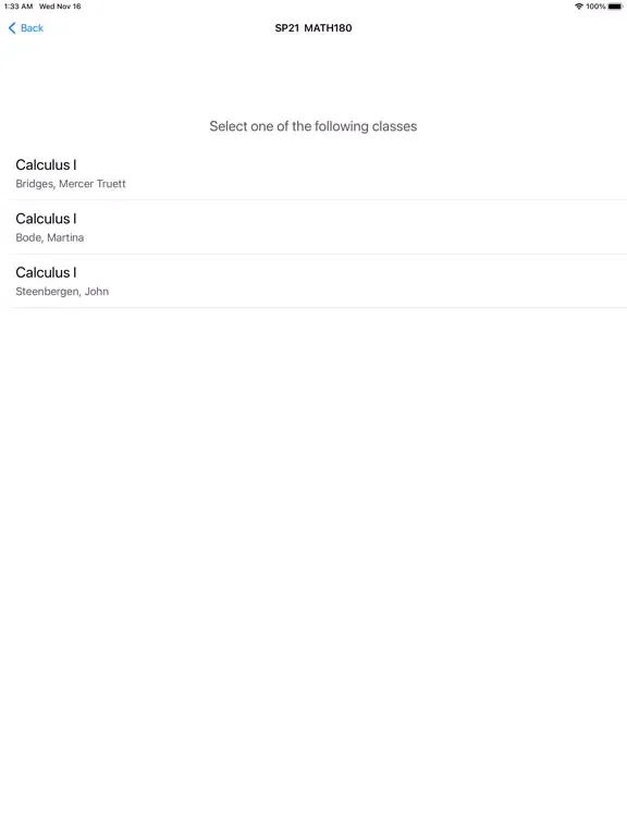 UIC Grade Distribution iPad  Screenshots