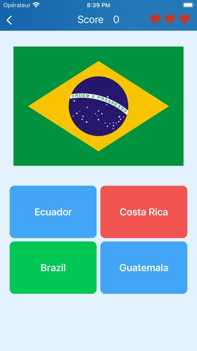 Captures d'écran de Countries in the Americas Quiz