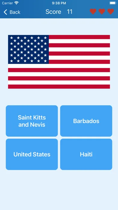Ảnh chụp màn hình của Flags of the countries - Quiz