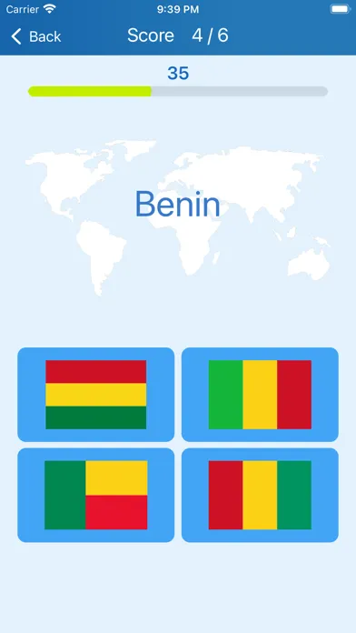 Ảnh chụp màn hình của Flags of the countries - Quiz