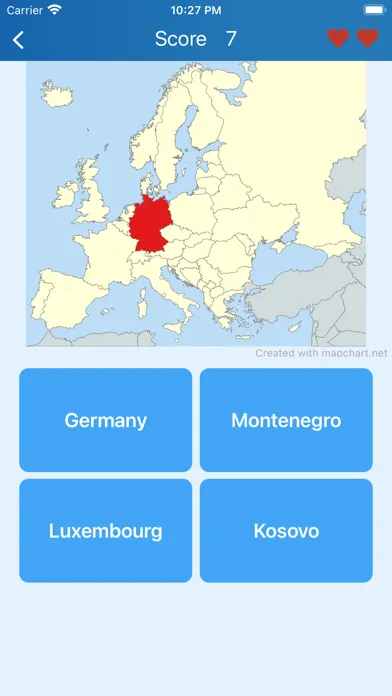 Countries of Europe - Quiz 스크린샷