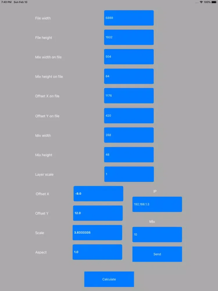 Catalyst Mix Calculator iPad  Screenshots