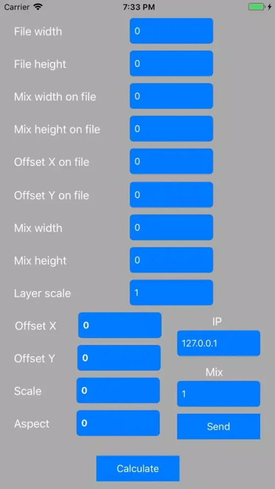 Catalyst Mix Calculator Screenshots
