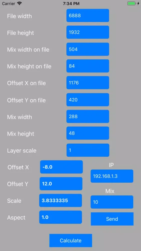 Catalyst Mix Calculator Screenshots