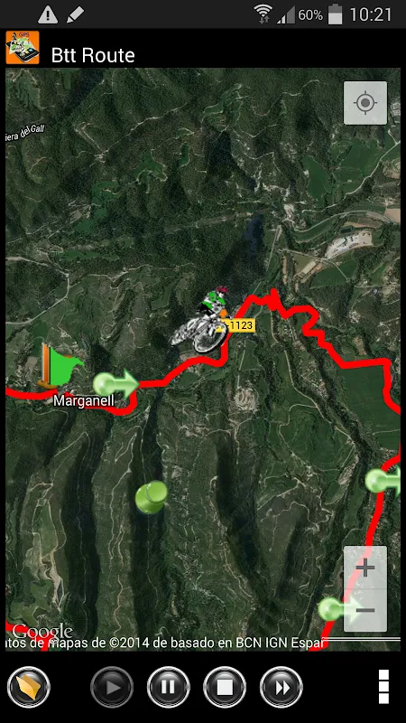 Tangkapan layar Btt Route