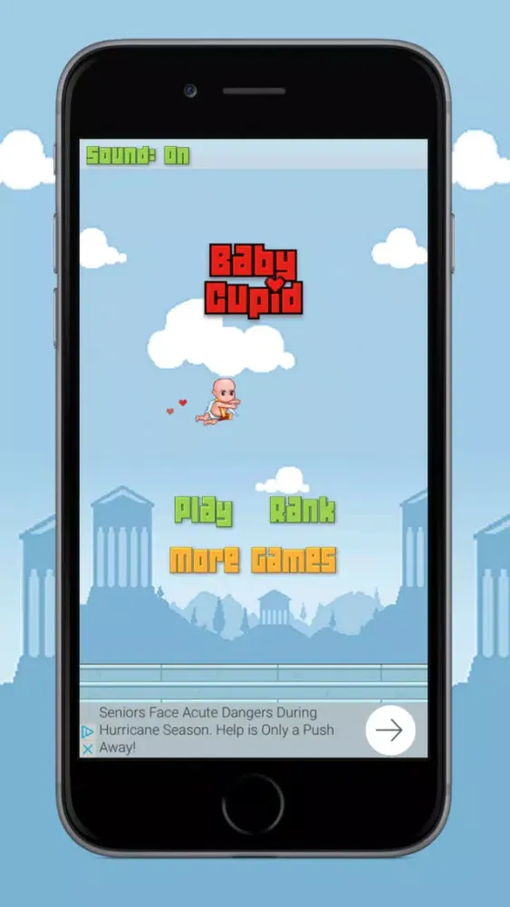 Captures d'écran de Baby Cupid - A Flappy Game