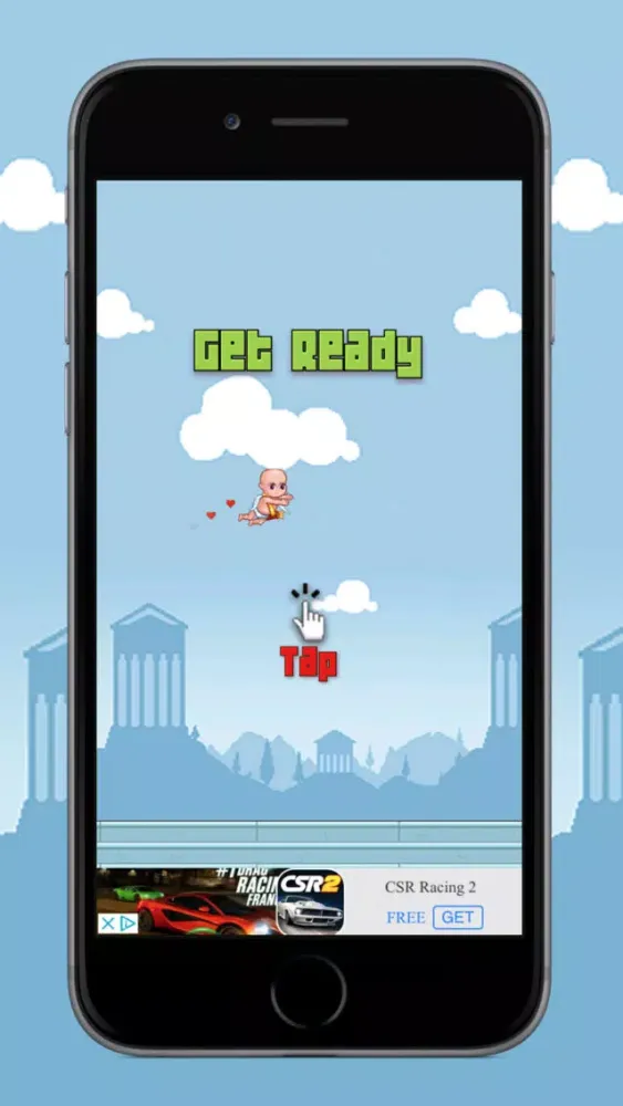 Captures d'écran de Baby Cupid - A Flappy Game