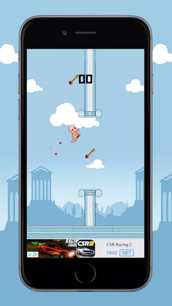 Captures d'écran de Baby Cupid - A Flappy Game