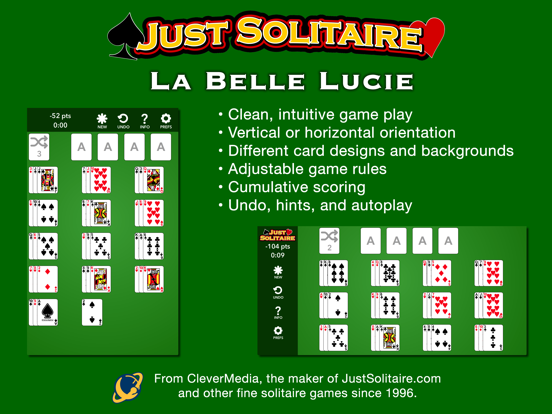Ảnh chụp màn hình của Just Solitaire: La Belle Lucie iPad 