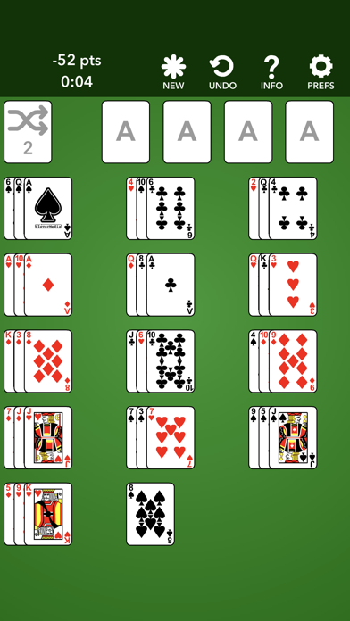Ảnh chụp màn hình của Just Solitaire: La Belle Lucie