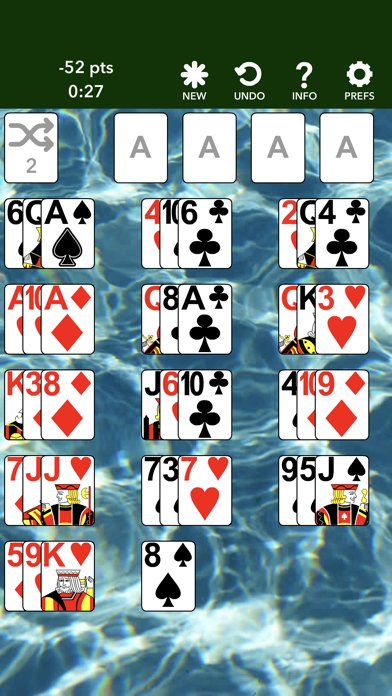 Ảnh chụp màn hình của Just Solitaire: La Belle Lucie