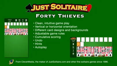 Скриншоты Just Solitaire: 40 Thieves