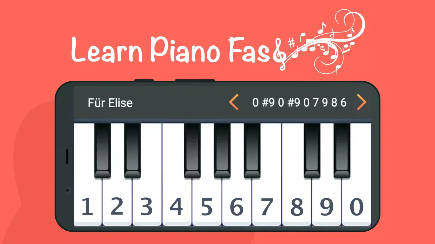 Learn Piano fast with numbers应用截图