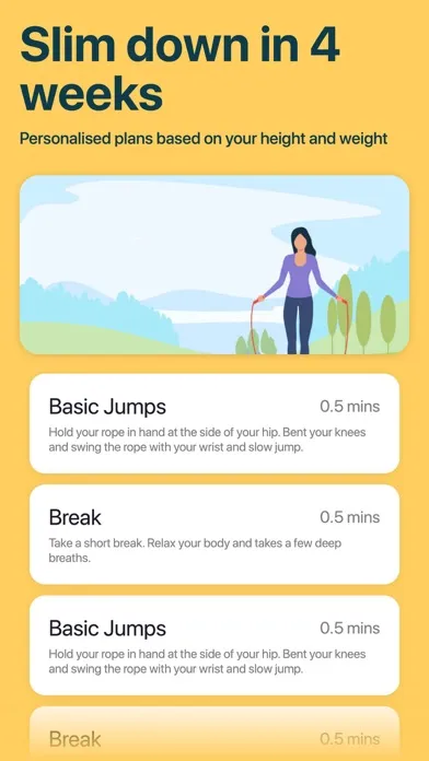 Capturas de tela do Jump Rope Fit: Workout Counter
