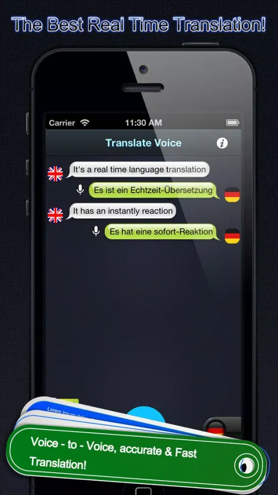 Скриншоты iTranslator for speech to speech translation